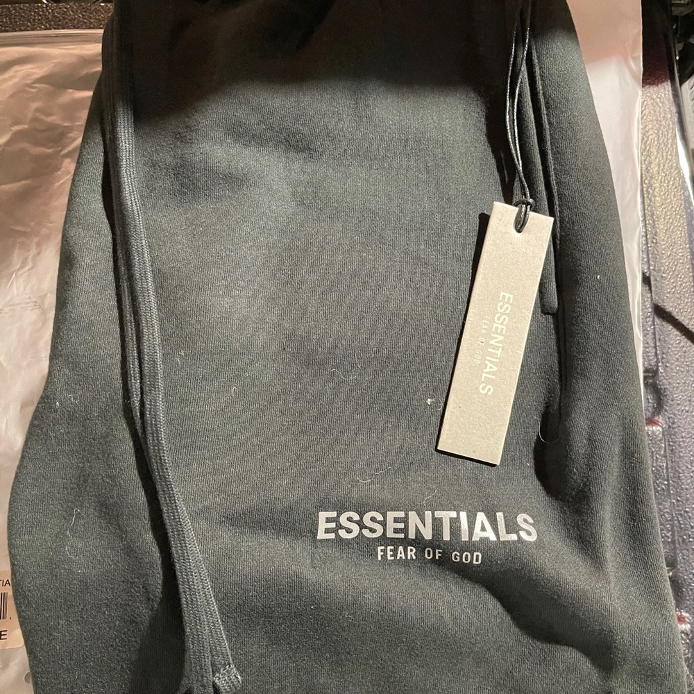 FOG essentials black relaxed fit shorts